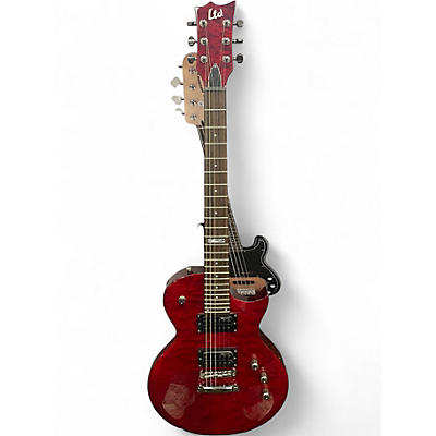 Used Ltd Ec100qm Red Solid Body Electric Guitar