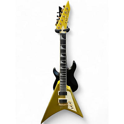 Used Ltd KIRK HAMMET V  GOLD Solid Body Electric Guitar