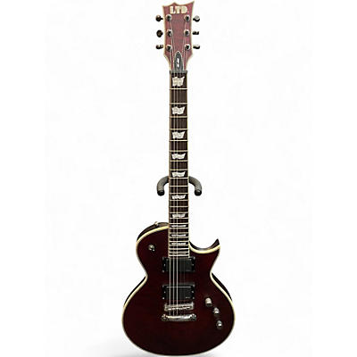 Used Ltd LTD EC401FM Crimson Red Trans Solid Body Electric Guitar