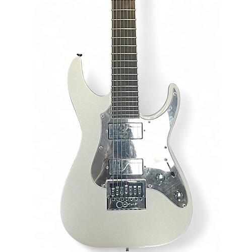 Used Ltd LTD Ken Susi KS-M-7 Evertune 7-String Silver Oyster Pearl Solid Body Electric Guitar Silver Oyster Pearl