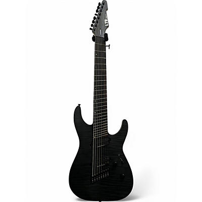 Used Ltd M-1008MS FLAME TRANS BLACK Solid Body Electric Guitar