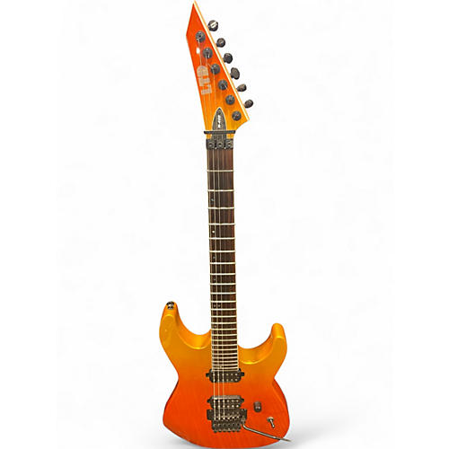 Used Ltd M400 Orange Solid Body Electric Guitar Orange
