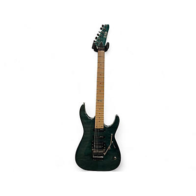 Used Ltd MH-103QM TRANSLUCENT GREEN Solid Body Electric Guitar