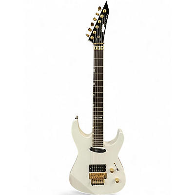 Used Ltd MIRAGE DELUXE 1987 WHITE Solid Body Electric Guitar