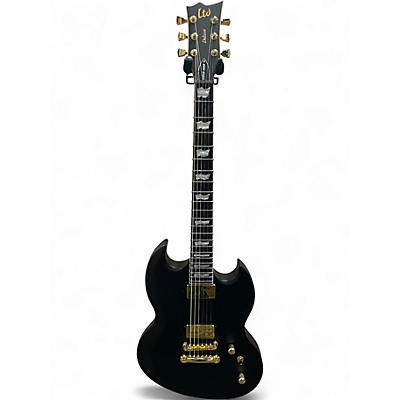 Used Ltd VIPER-1000 Satin Black Solid Body Electric Guitar