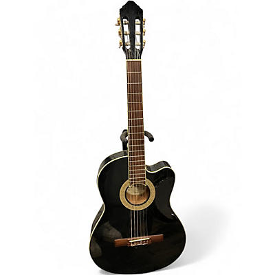 Used Lucero LC-250CE BLACK Classical Acoustic Guitar