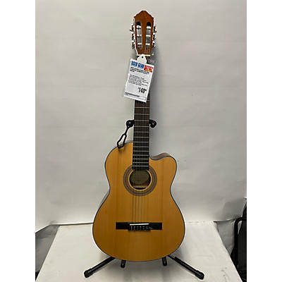 Lucero Used Lucero LC100CE Natural Classical Acoustic Electric Guitar