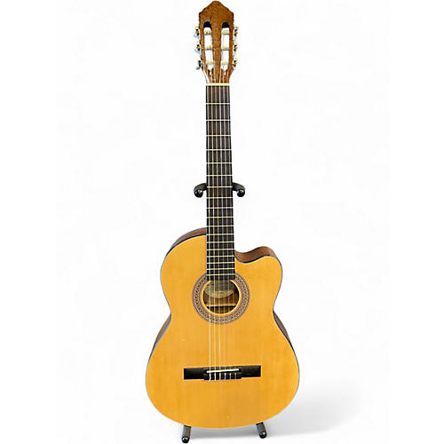 Used Lucero LC100CE Natural Classical Acoustic Electric Guitar Natural