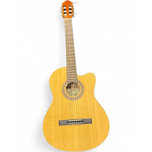 Used Lucero LC100CE Natural Classical Acoustic Electric Guitar Natural