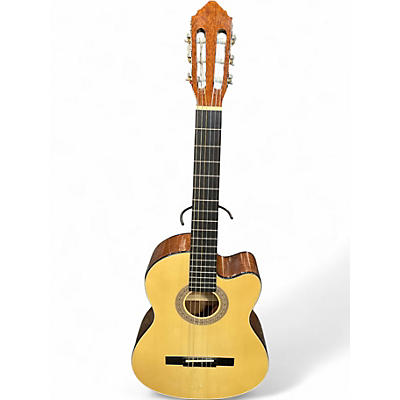 Used Lucero LC100CE Natural Classical Acoustic Electric Guitar