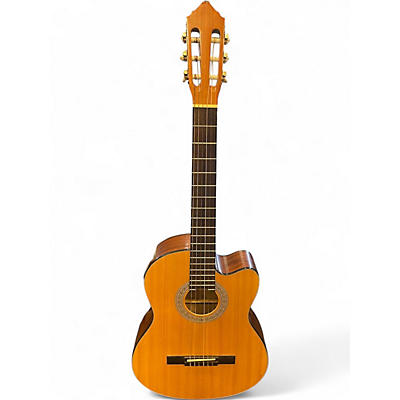 Used Lucero LC100CE Natural Classical Acoustic Electric Guitar