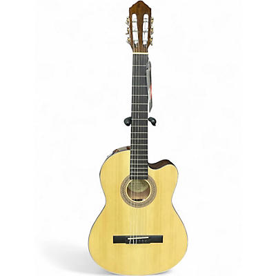 Used Lucero LC100CE Natural Classical Acoustic Electric Guitar