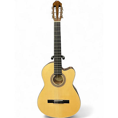 Used Lucero LC100CE Natural Classical Acoustic Electric Guitar