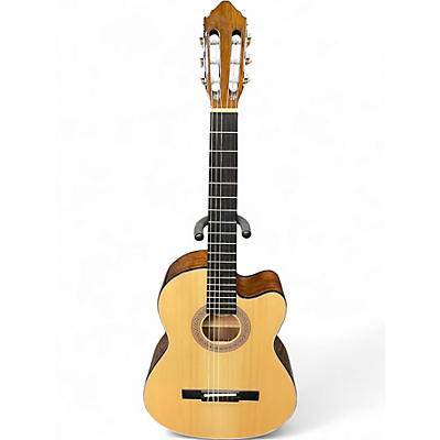 Used Lucero LC100CE Natural Classical Acoustic Electric Guitar