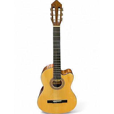 Used Lucero LC100CE Natural Classical Acoustic Electric Guitar