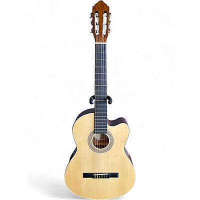 Used Lucero LC100CE Natural Classical Acoustic Electric Guitar