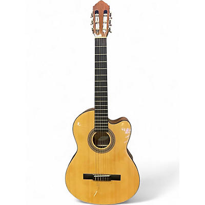 Used Lucero LC100CE Natural Classical Acoustic Electric Guitar