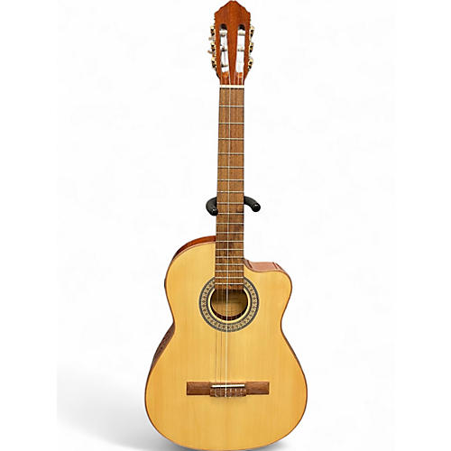Used Lucero LC150SCE Natural Classical Acoustic Electric Guitar Natural