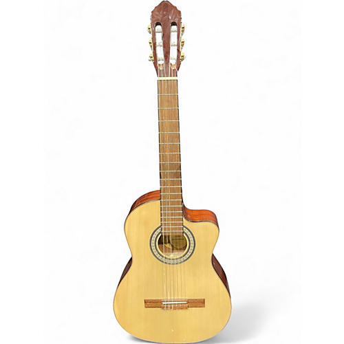 Used Lucero LC150SCE Natural Classical Acoustic Electric Guitar Natural
