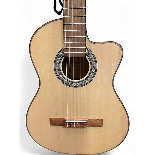 Used Lucero LC150SCE Natural Classical Acoustic Electric Guitar Natural