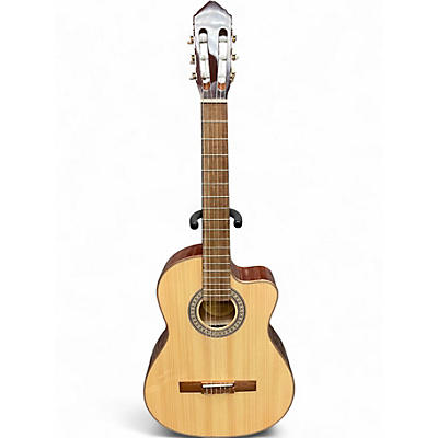 Used Lucero LC150SCE Natural Classical Acoustic Electric Guitar