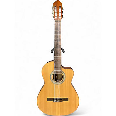 Used Lucero LC150SCE Natural Classical Acoustic Guitar