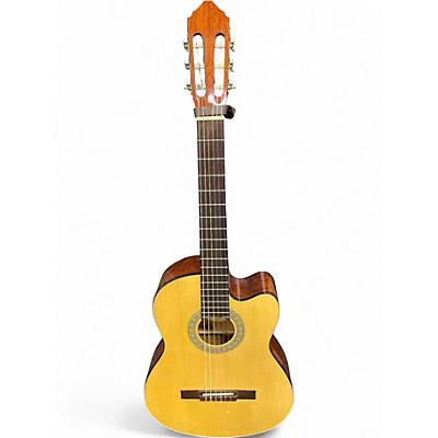Used Lucero LC200CE Natural Classical Acoustic Electric Guitar