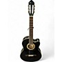 Used Lucero LCT250CE Black Classical Acoustic Electric Guitar Black