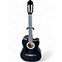 Used Lucero LCT250CE Black Classical Acoustic Electric Guitar Black