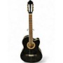 Used Lucero LCT250CE Black Classical Acoustic Electric Guitar Black