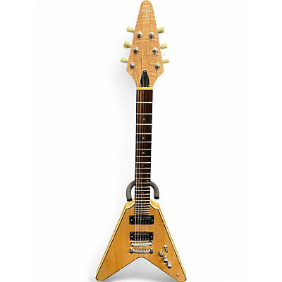 Used Lucian Custom V Natural Solid Body Electric Guitar