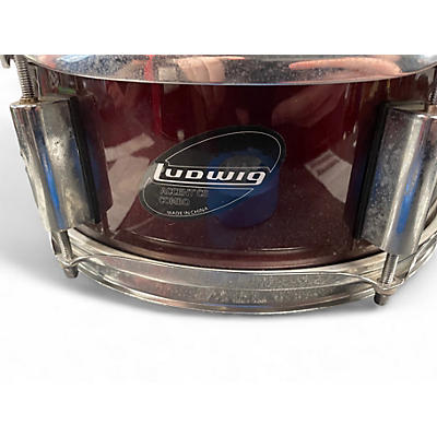 Used Ludwig 12X6 Accent CS Snare RED SPARKLE Drum