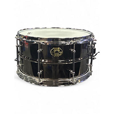 Used Ludwig 13X7 Black Magic Snare Black Chrome Drum