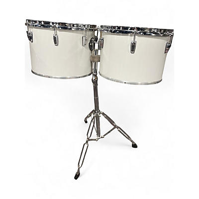 Used Ludwig 13X8 White Cortex Concert Toms White Cortex Drum