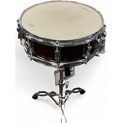 Used Ludwig 14X5 Accent CS Custom Snare Red Sparkle Drum