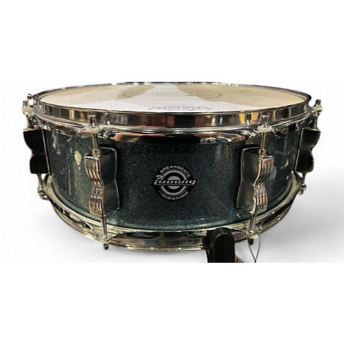 Used Ludwig 14X5 BACKBEAT QUESTLOVE BLUE SPARKLE Drum BLUE SPARKLE 210