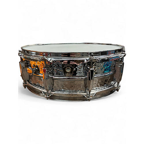 Used Ludwig 14X5 Hammered Supraphonic Snare Chrome Over Aluminum Drum Chrome Over Aluminum 210