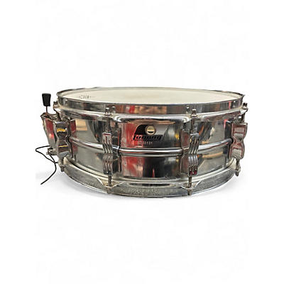 Used Ludwig 14X5 Steel Snare Chrome Drum