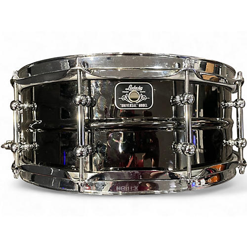Used Ludwig 14X5 Universal Black Brass Black Brass Drum Black Brass 210