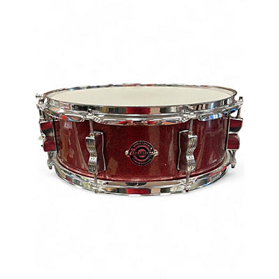 Used Ludwig 14X5.5 Breakbeats By Questlove Snare Red Sparkle Drum