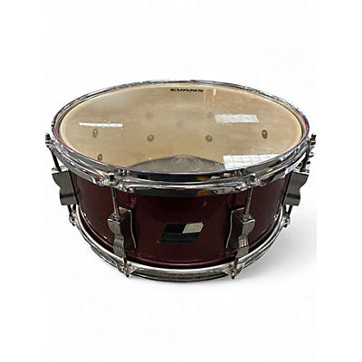 Used Ludwig 14X6 Backbeat Red Sparkle Drum