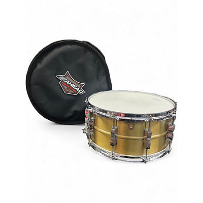 Used Ludwig 14X6.5 Acro Brass Brushed Brass Drum