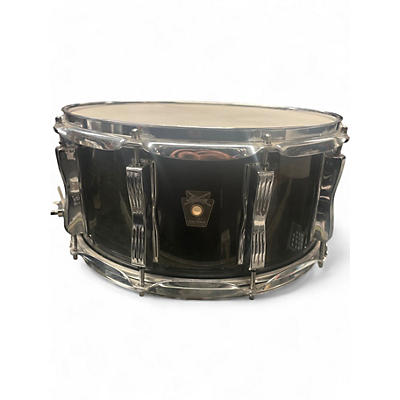Used Ludwig 14X6.5 Classic Maple Snare Drum Transparent Green Drum