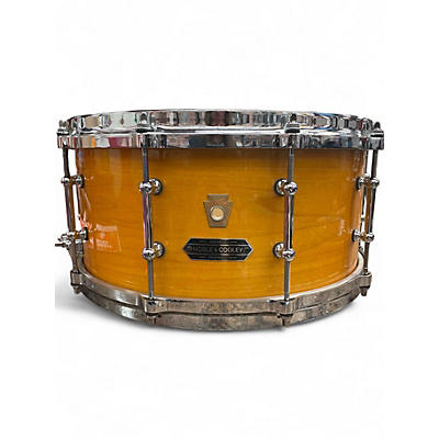 Used Ludwig 14X6.5 Limited Edition Solid Tulip Wood Shell Natural Tulip Snare Drum