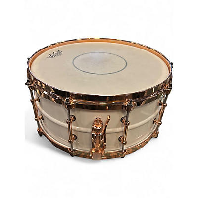 Used Ludwig 14X6.5 Polar Phonic Polar White Drum