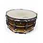 Used Ludwig 14X6.5 Raw Brass BRASS Drum BRASS 213