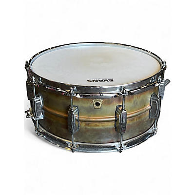 Used Ludwig 14X6.5 Raw Bronze Phonic Raw Bronze Drum