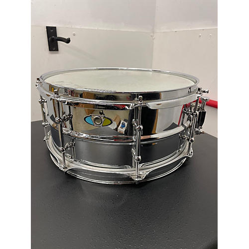 Ludwig Used Ludwig 14X6.5 Supralite Snare Drum Metallic Silver Metallic Silver 213