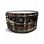 Used Ludwig 14X6.5 universal series black nickel over brass snare black Drum black 213