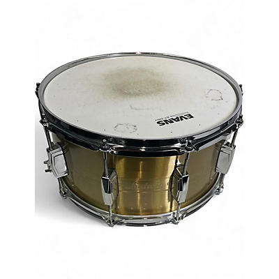 Used Ludwig 14X7 BRASS HEIRLOOM SNARE BRASS Drum